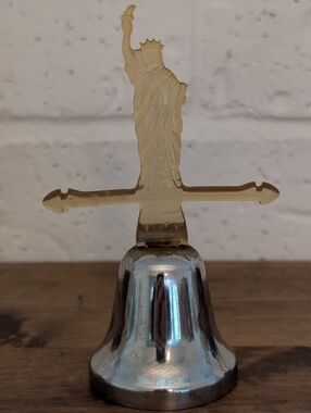 Vintage Statue of Liberty Decorative Hand Bell Collectible